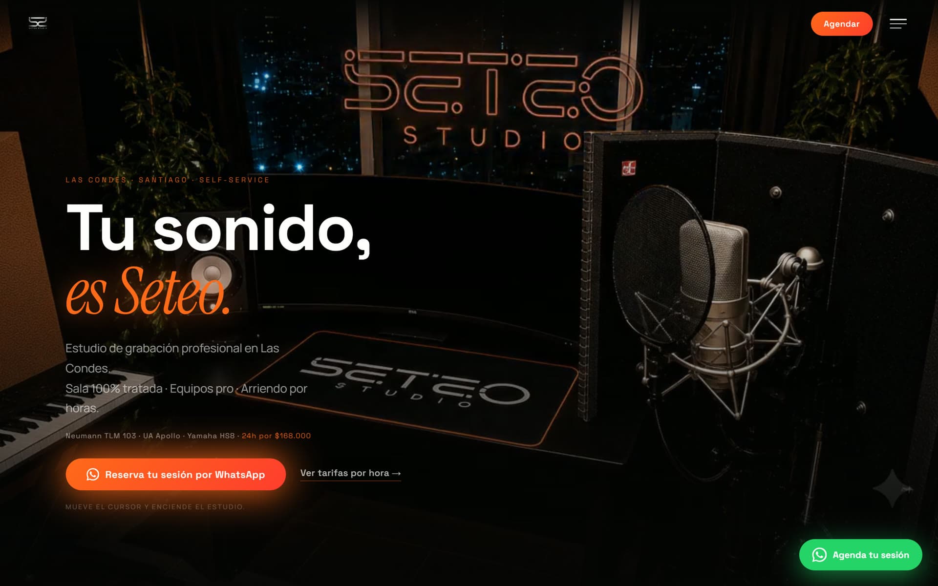 Sitio web de Seteo Studio hecho por Taika AI